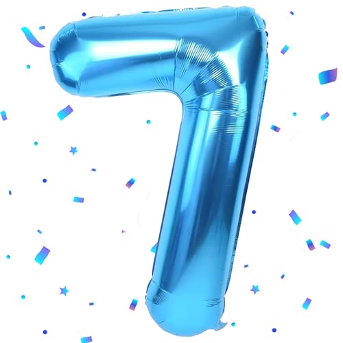 Blau Luftballon 7,Zahlen Luftballon Blau,40 Zoll Blau Folienballon 7,101cm Blau Zahlenballon 7 Helium Ballon Luftballon 7 Geburtstag für 7 Jahre Geburtstagsdeko Kinder Mädchen Junge Blau Luftballon 7,Zahlen Luftballon Blau,40 Zoll Blau Folienballon 7,101cm Blau Zahlenballon 7 Helium Ballon Luftballon 7 Geburtstag für 7 Jahre Geburtstagsdeko Kinder Mädchen Junge von UDRKFOPK
