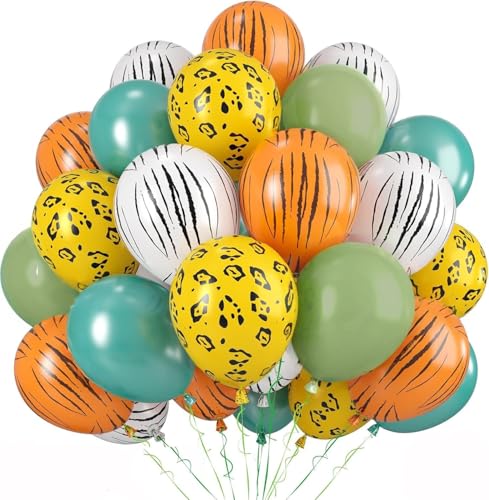 Dschungel Luftballons, 12 Zoll Dschungel Safari Luftballons, Luftballons mit Tiermuster, Salbeigrün, Olivgrün für Party Dekorationen zum Thema Dschungel-Safari, Partyzubehör zum Thema Dschungel Dschungel Luftballons, 12 Zoll Dschungel Safari Luftballons, Luftballons mit Tiermuster, Salbeigrün, Olivgrün für Party Dekorationen zum Thema Dschungel-Safari, Partyzubehör zum Thema Dschungel von UDRKFOPK