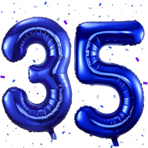 Dunkelblau Luftballon 35,Zahlen Luftballon Dunkelblau,40 Zoll Folienballon 3&5,Zahlenballon 35 Helium Ballon Luftballon 35 Geburtstag für 35th 53th Geburtstagsdeko Frau Mann Jubiläum Party Deko Dunkelblau Luftballon 35,Zahlen Luftballon Dunkelblau,40 Zoll Folienballon 3&5,Zahlenballon 35 Helium Ballon Luftballon 35 Geburtstag für 35th 53th Geburtstagsdeko Frau Mann Jubiläum Party Deko von UDRKFOPK