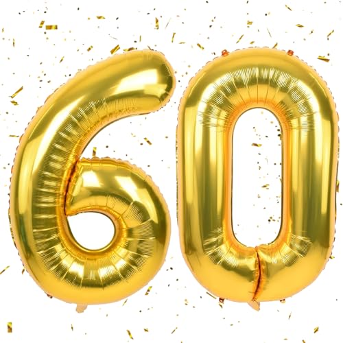Golden Luftballon 60,Zahlen Luftballons Golden,40 Zoll Folienballon 6 & 0,Golden Zahlenballon 60 Helium Ballon Luftballon 60 Geburtstag für 60th Geburtstagsdeko Mädchen Junge Golden Luftballon 60,Zahlen Luftballons Golden,40 Zoll Folienballon 6 & 0,Golden Zahlenballon 60 Helium Ballon Luftballon 60 Geburtstag für 60th Geburtstagsdeko Mädchen Junge von UDRKFOPK