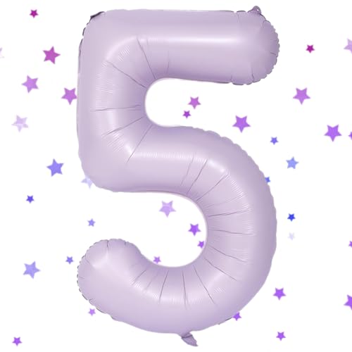Hell Lila Luftballon 5,Zahlen Luftballon Hell Lila,40 Zoll Hell Lila Folienballon 5,101cm Hell Lila Zahlenballon 5 Helium Ballon Luftballon 5 Geburtstag für 5 Jahre Geburtstagsdeko Mädchen Junge Hell Lila Luftballon 5,Zahlen Luftballon Hell Lila,40 Zoll Hell Lila Folienballon 5,101cm Hell Lila Zahlenballon 5 Helium Ballon Luftballon 5 Geburtstag für 5 Jahre Geburtstagsdeko Mädchen Junge von UDRKFOPK