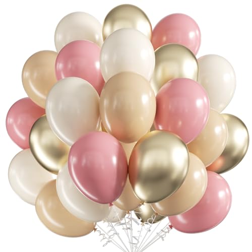 Luftballons Geburtstag Rosa Beige,60 Stück 12 Zoll Dusty Rosa Beige Ballons Metallic Champagner Gold Nude geburtstag Luftballons für Mädchen Geburtstag Braut Baby Dusche Hochzeit Boho Party Deko Luftballons Geburtstag Rosa Beige,60 Stück 12 Zoll Dusty Rosa Beige Ballons Metallic Champagner Gold Nude geburtstag Luftballons für Mädchen Geburtstag Braut Baby Dusche Hochzeit Boho Party Deko von UDRKFOPK