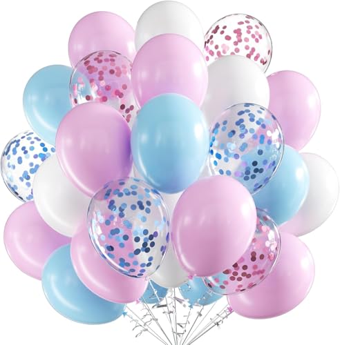 Luftballons Geburtstag Rosa Blau,60 Stück 12 Zoll Blau-Rosa luftballons,Macaron Blau Rosa Konfetti Latex Weiße Luftballons für Hochzeit Geburtstag Geschlecht Reveal Baby Dusche Party Deko Luftballons Geburtstag Rosa Blau,60 Stück 12 Zoll Blau-Rosa luftballons,Macaron Blau Rosa Konfetti Latex Weiße Luftballons für Hochzeit Geburtstag Geschlecht Reveal Baby Dusche Party Deko von UDRKFOPK