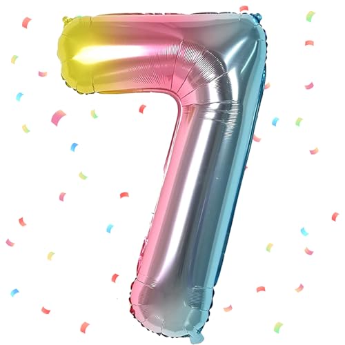 Regenbogen Luftballon 7,Zahlen Luftballon Regenbogen,40 Zoll Bunt Folienballon 7,101cm Sandweiß Zahlenballon 7 Helium Ballon Luftballon 7 Geburtstag für 7 Jahre Geburtstagsdeko Kinder Mädchen Junge Regenbogen Luftballon 7,Zahlen Luftballon Regenbogen,40 Zoll Bunt Folienballon 7,101cm Sandweiß Zahlenballon 7 Helium Ballon Luftballon 7 Geburtstag für 7 Jahre Geburtstagsdeko Kinder Mädchen Junge von UDRKFOPK