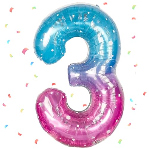 Rosa Blau Luftballon 3,Zahlen Luftballon Rosa Blau,40 Zoll Rosa Blau Folienballon 3,101cm Rosa Blau Zahlenballon 3 Helium Ballon Luftballon 3 Geburtstag für 3 Jahre Geburtstagsdeko Mädchen Junge Rosa Blau Luftballon 3,Zahlen Luftballon Rosa Blau,40 Zoll Rosa Blau Folienballon 3,101cm Rosa Blau Zahlenballon 3 Helium Ballon Luftballon 3 Geburtstag für 3 Jahre Geburtstagsdeko Mädchen Junge von UDRKFOPK