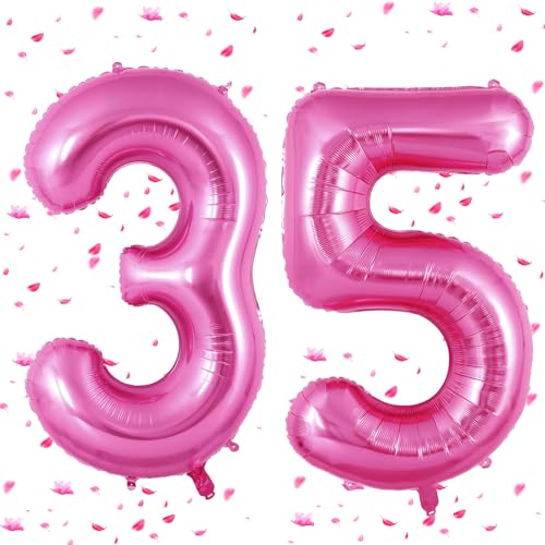 Rosa Pink Luftballon 35,Zahlen Luftballon Rosa Pink,40 Zoll Folienballon 3&5,Zahlenballon 35 Helium Ballon Luftballon 35 Geburtstag für 35th 53th Geburtstagsdeko Frau Mann Jubiläum Party Deko Rosa Pink Luftballon 35,Zahlen Luftballon Rosa Pink,40 Zoll Folienballon 3&5,Zahlenballon 35 Helium Ballon Luftballon 35 Geburtstag für 35th 53th Geburtstagsdeko Frau Mann Jubiläum Party Deko von UDRKFOPK