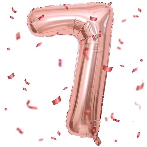 Roségold Luftballon 7,Zahlen Luftballon Roségold,40 Zoll Roségold Folienballon 7,101cm Roségold Zahlenballon 7 Helium Ballon Luftballon 7 Geburtstag für 7 Jahre Geburtstagsdeko Kinder Mädchen Junge Roségold Luftballon 7,Zahlen Luftballon Roségold,40 Zoll Roségold Folienballon 7,101cm Roségold Zahlenballon 7 Helium Ballon Luftballon 7 Geburtstag für 7 Jahre Geburtstagsdeko Kinder Mädchen Junge von UDRKFOPK