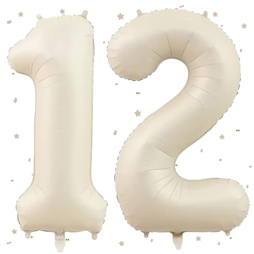 UDRKFOPK Beige Luftballon 12,Zahlen Luftballon Beige,40 Zoll Folienballon 1&2,Beige Zahlenballon 12 Helium Ballon Luftballon 12 Geburtstag für 12th Geburtstagsdeko Mädchen Junge Jubiläum Party Deko UDRKFOPK Beige Luftballon 12,Zahlen Luftballon Beige,40 Zoll Folienballon 1&2,Beige Zahlenballon 12 Helium Ballon Luftballon 12 Geburtstag für 12th Geburtstagsdeko Mädchen Junge Jubiläum Party Deko von UDRKFOPK