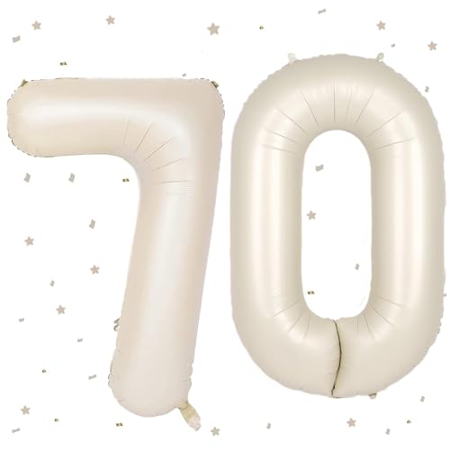 UDRKFOPK Beige Luftballon 70,Zahlen Luftballon Beige,40 Zoll Creme Weiß Folienballon 70,Beige Zahlenballon 70 Helium Ballon Luftballon 70 Geburtstag für Geburtstagsdeko Frau Mann Jubiläum Party Deko UDRKFOPK Beige Luftballon 70,Zahlen Luftballon Beige,40 Zoll Creme Weiß Folienballon 70,Beige Zahlenballon 70 Helium Ballon Luftballon 70 Geburtstag für Geburtstagsdeko Frau Mann Jubiläum Party Deko von UDRKFOPK