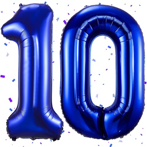 UDRKFOPK Dunkelblau Luftballon 10,Zahlen Luftballon Dunkelblau,40 Zoll Dunkelblau Folienballon 10,101cm Zahlenballon 10 Helium Ballon Luftballon 10 Geburtstag für Geburtstagsdeko Kinder Mädchen Junge UDRKFOPK Dunkelblau Luftballon 10,Zahlen Luftballon Dunkelblau,40 Zoll Dunkelblau Folienballon 10,101cm Zahlenballon 10 Helium Ballon Luftballon 10 Geburtstag für Geburtstagsdeko Kinder Mädchen Junge von UDRKFOPK
