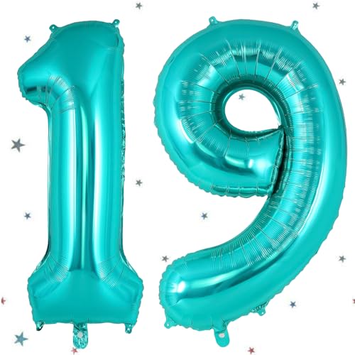 UDRKFOPK Grün Luftballon 19,Zahlen Luftballon Grün,40 Zoll Folienballon 1&9,Grün Zahlenballon 19 Helium Ballon Luftballon 19 Geburtstag für 19th Geburtstagsdeko Mädchen Junge Jubiläum Party Deko UDRKFOPK Grün Luftballon 19,Zahlen Luftballon Grün,40 Zoll Folienballon 1&9,Grün Zahlenballon 19 Helium Ballon Luftballon 19 Geburtstag für 19th Geburtstagsdeko Mädchen Junge Jubiläum Party Deko von UDRKFOPK