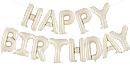 UDRKFOPK Happy Birthday Ballon Girlande,16 Zoll Beige Folie Happy Birthday Folienballon Luftballon Geburtstagsballon Banner Party Dekorationen Geburtstagsparty Folienballons Gute zum Geburtstag UDRKFOPK Happy Birthday Ballon Girlande,16 Zoll Beige Folie Happy Birthday Folienballon Luftballon Geburtstagsballon Banner Party Dekorationen Geburtstagsparty Folienballons Gute zum Geburtstag von UDRKFOPK