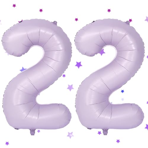 UDRKFOPK Lila Luftballon 22,Zahlen Luftballon Lila,40 Zoll Lila Folienballon 22,Lila Zahlenballon 22 Helium Ballon Luftballon 22 Geburtstag für 22th Geburtstagsdeko Mädchen Junge UDRKFOPK Lila Luftballon 22,Zahlen Luftballon Lila,40 Zoll Lila Folienballon 22,Lila Zahlenballon 22 Helium Ballon Luftballon 22 Geburtstag für 22th Geburtstagsdeko Mädchen Junge von UDRKFOPK