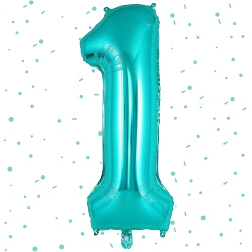 UDRKFOPK Zahlen Luftballon Blau Grün,Luftballons Zahlen 1, 40 Zoll Folienballon 1,101cm Zahlenballon 1 Helium Ballon Luftballon 1 Geburtstag für 1 Jahre Geburtstagsdeko Kinder Mädchen Junge UDRKFOPK Zahlen Luftballon Blau Grün,Luftballons Zahlen 1, 40 Zoll Folienballon 1,101cm Zahlenballon 1 Helium Ballon Luftballon 1 Geburtstag für 1 Jahre Geburtstagsdeko Kinder Mädchen Junge von UDRKFOPK