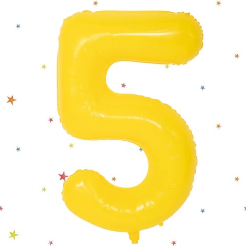 UDRKFOPK Zahlen Luftballon Gelb,Gelb Luftballon 5, 40 Zoll Gelb Folienballon 5,101cm Gelb Zahlenballon 5 Helium Ballon Luftballon 5 Geburtstag für 5 Jahre Geburtstagsdeko Kinder Mädchen Junge UDRKFOPK Zahlen Luftballon Gelb,Gelb Luftballon 5, 40 Zoll Gelb Folienballon 5,101cm Gelb Zahlenballon 5 Helium Ballon Luftballon 5 Geburtstag für 5 Jahre Geburtstagsdeko Kinder Mädchen Junge von UDRKFOPK