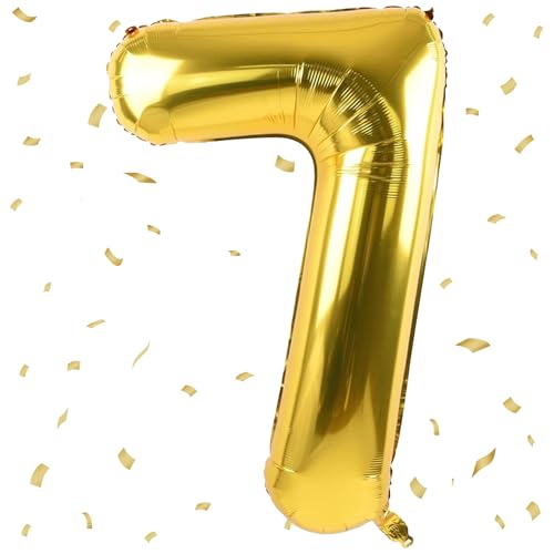 UDRKFOPK Zahlen Luftballon Golden,Golden Luftballon 7, 40 Zoll Golden Folienballon 7,101cm Golden Zahlenballon 7 Helium Ballon Luftballon 7 Geburtstag für 7 Jahre Geburtstagsdeko Kinder Mädchen Junge UDRKFOPK Zahlen Luftballon Golden,Golden Luftballon 7, 40 Zoll Golden Folienballon 7,101cm Golden Zahlenballon 7 Helium Ballon Luftballon 7 Geburtstag für 7 Jahre Geburtstagsdeko Kinder Mädchen Junge von UDRKFOPK