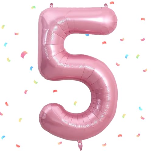 UDRKFOPK Zahlen Luftballon Rosa,Rosa Luftballon 5, 40 Zoll Rosa Folienballon 5,101cm Rosa Zahlenballon 5 Helium Ballon Luftballon 5 Geburtstag für 5 Jahre Geburtstagsdeko Kinder Mädchen Junge UDRKFOPK Zahlen Luftballon Rosa,Rosa Luftballon 5, 40 Zoll Rosa Folienballon 5,101cm Rosa Zahlenballon 5 Helium Ballon Luftballon 5 Geburtstag für 5 Jahre Geburtstagsdeko Kinder Mädchen Junge von UDRKFOPK