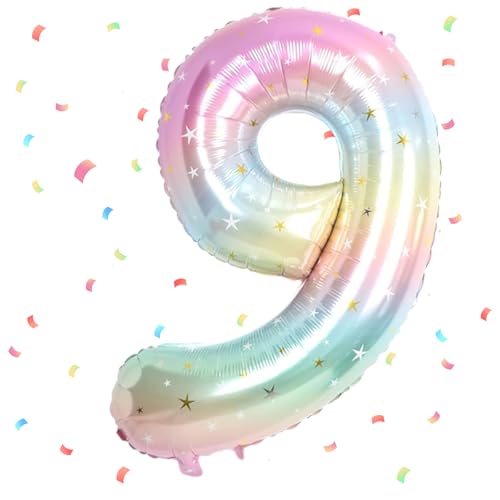 Verlauf Luftballon 9,Zahlen Luftballon Verlauf,40 Zoll Verlauf Folienballon 9,101cm Verlauf Zahlenballon 9 Helium Ballon Luftballon 9Geburtstag für 9 Jahre Geburtstagsdeko Mädchen Junge Verlauf Luftballon 9,Zahlen Luftballon Verlauf,40 Zoll Verlauf Folienballon 9,101cm Verlauf Zahlenballon 9 Helium Ballon Luftballon 9Geburtstag für 9 Jahre Geburtstagsdeko Mädchen Junge von UDRKFOPK