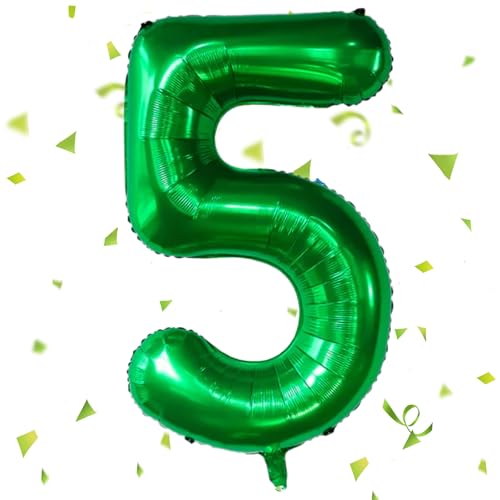 Zahlen Luftballon,Dunkelgrün Luftballon 5, 40 Zoll Dunkelgrün Folienballon 5,101cm Dunkelgrün Zahlenballon 5 Helium Ballon Luftballon 5 Geburtstag für 5 Jahre Geburtstagsdeko Kinder Mädchen Junge Zahlen Luftballon,Dunkelgrün Luftballon 5, 40 Zoll Dunkelgrün Folienballon 5,101cm Dunkelgrün Zahlenballon 5 Helium Ballon Luftballon 5 Geburtstag für 5 Jahre Geburtstagsdeko Kinder Mädchen Junge von UDRKFOPK