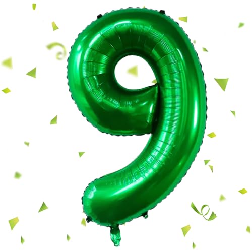 Zahlen Luftballon,Dunkelgrün Luftballon 9, 40 Zoll Dunkelgrün Folienballon 9,101cm Dunkelgrün Zahlenballon 9 Helium Ballon Luftballon 9 Geburtstag für 9 Jahre Geburtstagsdeko Kinder Mädchen Junge Zahlen Luftballon,Dunkelgrün Luftballon 9, 40 Zoll Dunkelgrün Folienballon 9,101cm Dunkelgrün Zahlenballon 9 Helium Ballon Luftballon 9 Geburtstag für 9 Jahre Geburtstagsdeko Kinder Mädchen Junge von UDRKFOPK