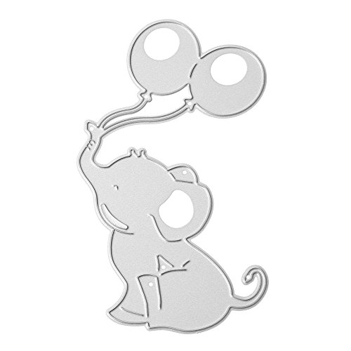 UEB Elefant und Luftballon Stanzformen für Scrapbooking Cutting Die DIY Scrapbooking Album Fotoalbum Lesezeichen Prägung Schablonen für Karten von UEB