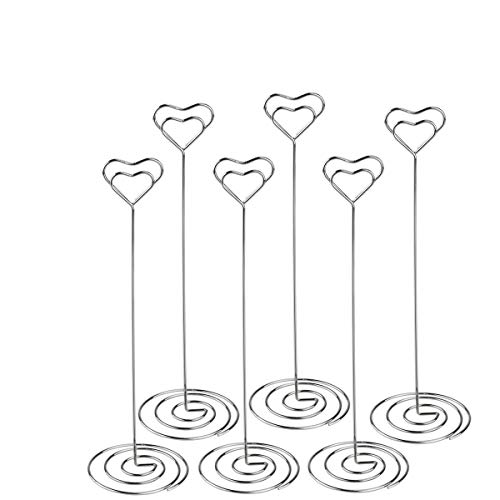 UEETEK 12Pcs Herz Form Memo Clip Foto Clip Namenskarten Halter mit großem Strudel Standplatz für Hochzeits Geburtstags Party Dekor / Büro Klipp Gebrauch UEETEK 12Pcs Herz Form Memo Clip Foto Clip Namenskarten Halter mit großem Strudel Standplatz für Hochzeits Geburtstags Party Dekor / Büro Klipp Gebrauch von YAMOOCO