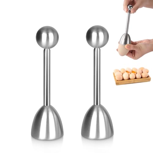 2 PCS Eierschalenöffner, Eierköpfer Edelstahl Eieröffner mit Kugel Eier Schäler für Harte und Weiche Eier Harte 40MM 2 PCS Eierschalenöffner, Eierköpfer Edelstahl Eieröffner mit Kugel Eier Schäler für Harte und Weiche Eier Harte 40MM von UEPOA