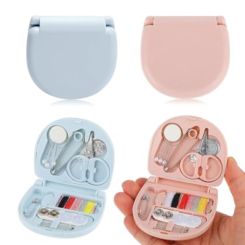 2 Set Nähset Grundausstattung Klein, Mini Reisenähset mit Nähzubehör set, Praktisches Nähzeug enthält Nähgarn, Nadeln, Schere, Knöpfe, für Reisen, Wohnheime und den Hausgebrauch 2 Set Nähset Grundausstattung Klein, Mini Reisenähset mit Nähzubehör set, Praktisches Nähzeug enthält Nähgarn, Nadeln, Schere, Knöpfe, für Reisen, Wohnheime und den Hausgebrauch von UEPOA