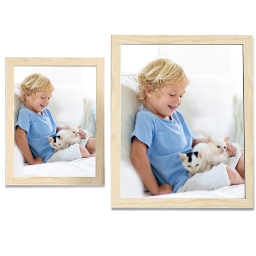 UEPOA 2 Stück Bilderrahmen Holz, Bilderrahmen Din A4 und Bilderrahmen 10x15 Holzbilderrahmen zum Aufstellen Modern Fotorahmen Klein Posterrahmen Photo Frame mit Bruchsicheren Acrylglas UEPOA 2 Stück Bilderrahmen Holz, Bilderrahmen Din A4 und Bilderrahmen 10x15 Holzbilderrahmen zum Aufstellen Modern Fotorahmen Klein Posterrahmen Photo Frame mit Bruchsicheren Acrylglas von UEPOA