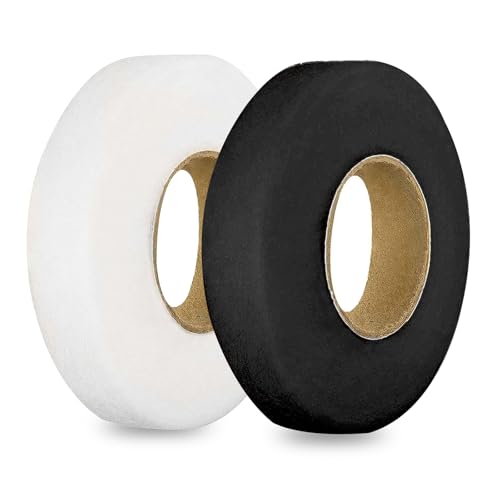 UEPOA 70 Yards Saumband zum Aufbügeln Waschfest, 2 Pcs 30mm X 64m Bügelband für Vorhänge Hose Kürzen Saumbänder Selbstklebend Stoffsaumband für Kleidung von UEPOA