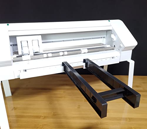UESGSEIZO Verlängerungsschale, kompatibel mit Silhouette Cameo 4, Schneidematten-Verlängerungsstütze für Cameo 4 (Schwarz, ABS-Kunststoff, 30,5 x 25,4 cm) von UESGSEIZO