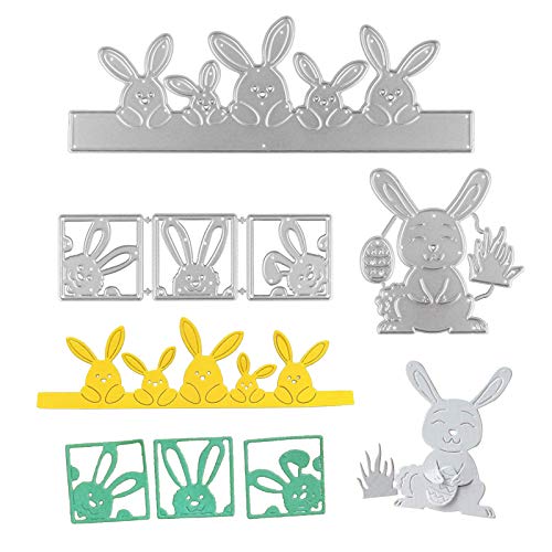 UFLF 3 Stücke Ostern Stanzschablonen Hase Stanzen Metall Prägeschablonen Stanzformen Cutting Dies für DIY Scrapbooking Karten Handwerk Geschenk Homedeko UFLF 3 Stücke Ostern Stanzschablonen Hase Stanzen Metall Prägeschablonen Stanzformen Cutting Dies für DIY Scrapbooking Karten Handwerk Geschenk Homedeko von UFLF