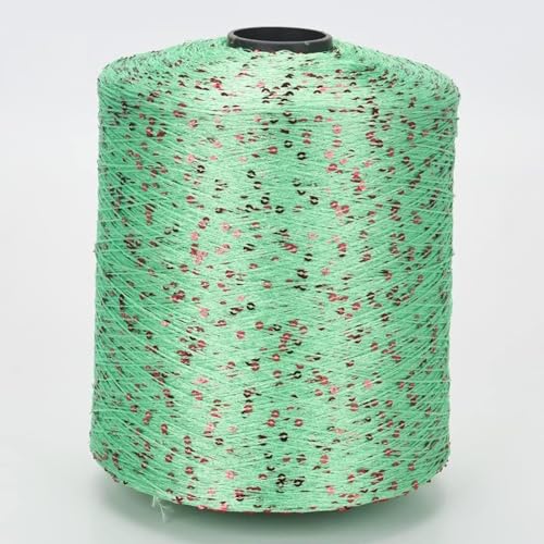 100G Summer Ice Silk Mercerisiertes Garn glitzerndes weißes Splitter-Paillettengarn merzerisiertes Garn Kugel-Glitzergarn Pailletten Beilaufgarn A-9 von UGEFKMQ