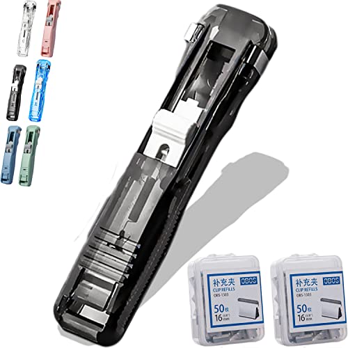 UGIF Reusable Creative Stapler, Klammerloses Heftgerät, mit 100 Stück Wiederverwendbare Heftklammern, Bindewerkzeuge, Tragbarer, Nadelloser Hefter, Für Büro, Schreibtisch, Schulbedarf UGIF Reusable Creative Stapler, Klammerloses Heftgerät, mit 100 Stück Wiederverwendbare Heftklammern, Bindewerkzeuge, Tragbarer, Nadelloser Hefter, Für Büro, Schreibtisch, Schulbedarf von UGIF