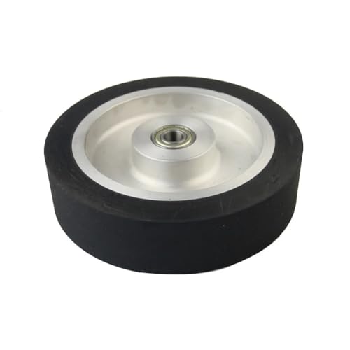 Durchm. 50 mm – 200 mm glatte Gummi-Kontaktrad-Bandschleiferteile (Color : 150x50mm, Size : 25mm no bearings) von UGLYAF