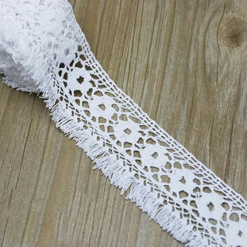 Hochzeitsfrageband, Bestickter Spitzenbesatz, 25 mm breit, 100% Baumwolle, wasserlöslich, umweltfreundlich, mehrfarbig, 5er-Pack(16) von UGZPWQLNX
