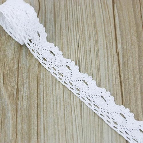 Hochzeitsfrageband, Bestickter Spitzenbesatz, 25 mm breit, 100% Baumwolle, wasserlöslich, umweltfreundlich, mehrfarbig, 5er-Pack(7) von UGZPWQLNX