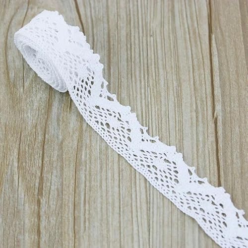 Hochzeitsfrageband, Bestickter Spitzenbesatz, 25 mm breit, 100% Baumwolle, wasserlöslich, umweltfreundlich, mehrfarbig, 5er-Pack(8) von UGZPWQLNX