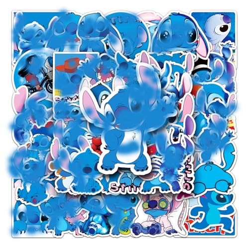 Aufkleber, 50 Stück Stiitch Sticker Set Wasserdicht Vinyl Stickers Graffiti Style Decals für Auto Motorräder Fahrrad Skateboard Gepäck Laptop Aufkleber, Geeignet für Erwachsene Kinder von UHDS