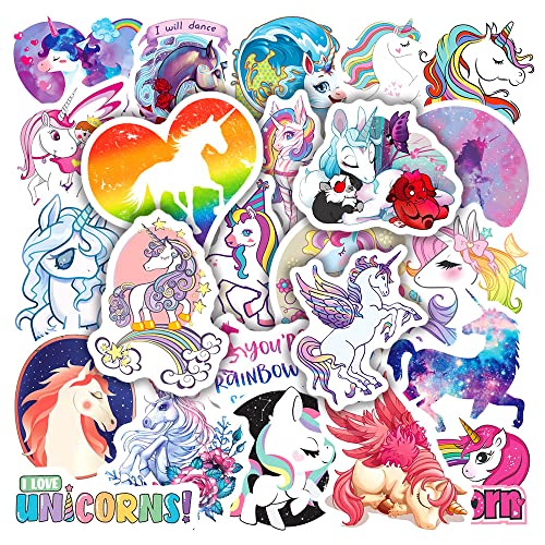 Aufkleber, 50 Stück Unicorn Sticker Set Wasserdicht Vinyl Stickers Graffiti Style Decals für Auto Motorräder Fahrrad Skateboard Gepäck Laptop Aufkleber, Geeignet für Erwachsene Kinder Aufkleber, 50 Stück Unicorn Sticker Set Wasserdicht Vinyl Stickers Graffiti Style Decals für Auto Motorräder Fahrrad Skateboard Gepäck Laptop Aufkleber, Geeignet für Erwachsene Kinder von UHDS