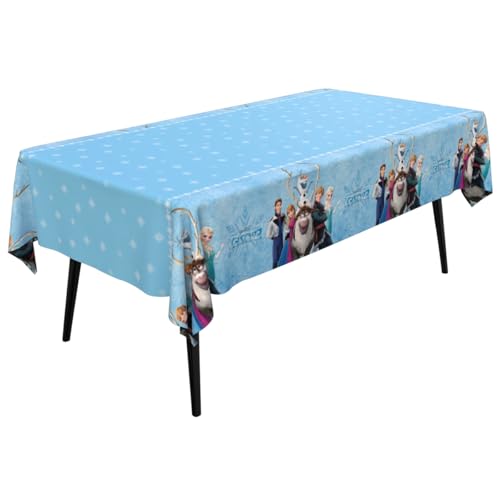 Tischdecke Frozen, Party-Tischdecke, Größe 137 x 183 cm, abwischbar, mehrfach verwendbar, Tischtuch, Dekoration, Geburtstag, Mottoparty, Party-Zubehör Rechteckige Plastik Tischdecke Tischdecke Frozen, Party-Tischdecke, Größe 137 x 183 cm, abwischbar, mehrfach verwendbar, Tischtuch, Dekoration, Geburtstag, Mottoparty, Party-Zubehör Rechteckige Plastik Tischdecke von UHDS