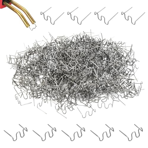 UHETLET 1200 Stück Stahl Hot Staples Schweißstäbe Klammern 0,8mm / 0,6mm Welder Staple Heiße Heftklammern Welder Staple Kunstoff Schweißgerät für Heißklammern Autostoßstange Rissreparatur Set UHETLET 1200 Stück Stahl Hot Staples Schweißstäbe Klammern 0,8mm / 0,6mm Welder Staple Heiße Heftklammern Welder Staple Kunstoff Schweißgerät für Heißklammern Autostoßstange Rissreparatur Set von UHETLET