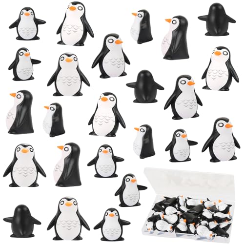 UHOMENY Kleine Pinguin-Statue aus Kunstharz, niedliche Mini-Pinguin-Figuren, niedliche schwarze Pinguin-Cupcake-Topper mit Box, für Gartenlandschaft, Heimdekoration, Kuchendekoration, Bastelarbeiten UHOMENY Kleine Pinguin-Statue aus Kunstharz, niedliche Mini-Pinguin-Figuren, niedliche schwarze Pinguin-Cupcake-Topper mit Box, für Gartenlandschaft, Heimdekoration, Kuchendekoration, Bastelarbeiten von UHOMENY