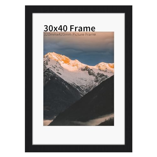 30x40 cm Bilderrahmen für 30x40 cm Bilder Schwarz Holz Fotorahmen mit Passepartout und Plexiglas für Tischplatte und Wandmontage Posterrahmen mit edlem Klassisch Design 30x40 cm Bilderrahmen für 30x40 cm Bilder Schwarz Holz Fotorahmen mit Passepartout und Plexiglas für Tischplatte und Wandmontage Posterrahmen mit edlem Klassisch Design von UHOUSEST