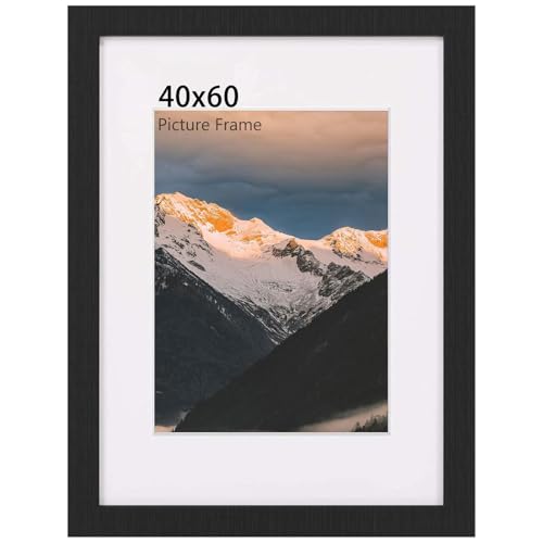 UHOUSEST Bilderrahmen 40x60 cm, Schwarz Holz-din a4 Rahmen, ideal bruchsicherem Plexi-Glas, Groß Modern Rahmen Echtholz Bilderrahmen, für von Kinderzeichnungen/Kunstwerken/Ausstellung UHOUSEST Bilderrahmen 40x60 cm, Schwarz Holz-din a4 Rahmen, ideal bruchsicherem Plexi-Glas, Groß Modern Rahmen Echtholz Bilderrahmen, für von Kinderzeichnungen/Kunstwerken/Ausstellung von UHOUSEST