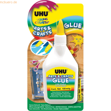 10 x Uhu Bastelkleber Art & Craft Glue 100ml von UHU