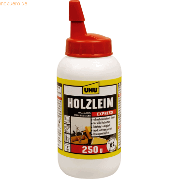 12 x Uhu Holzleim Express EN204 (D2) Flasche 250g von UHU