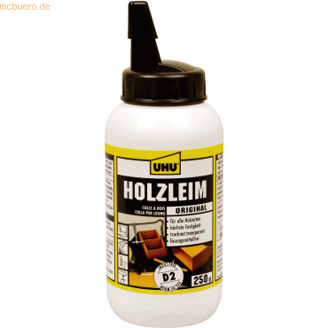 12 x Uhu Holzleim Original D2 Flasche 250g von UHU