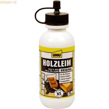 12 x Uhu Holzleim Original D2 Flasche 75g 12 x Uhu Holzleim Original D2 Flasche 75g von UHU