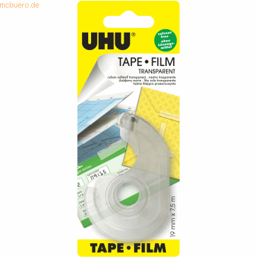 12 x Uhu Klebefilm Film transparent 19mmx7,5m von UHU